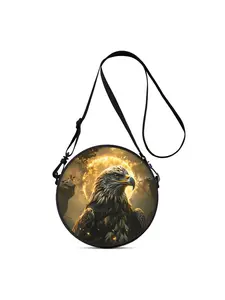 2D printed eagle pattern lightweight crossbody bag, an ideal gift for female friends. It can be worn as a crossbody, single-shoulder, backpack or handbag, suitable for commuting, outdoor activities, traveling, leisure and campus use.