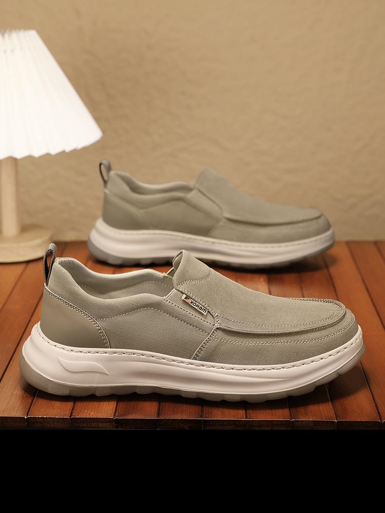 Men's Breathable Canvas Slip-Ons – Ultra Light, No Smell, Soft Sole Summer Shoes  5822