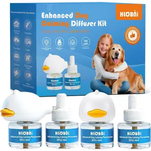 Dog Calming Diffuser 2-Pack Dog Pheromone Calming Diffuser Kit for Stress Anxiety Barking & Destructive Behavior Relief, Perfect for Separation & Aggression Blue 2 Count