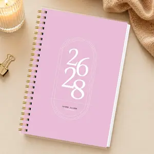A5 Coil Planner Notebook 2026-2028, Monthly Planning Journal, Modern Planner, Life Planner Journal, Minimalist Style, Student Teacher Office Calendar, Goal Management Notebook