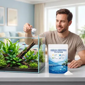 Water Clarification Powder, Purifies Water, Long-Lasting Clarity, Daily Cleaning, Removes Dirt and Scale, Aquarium Care, Improves Turbidity