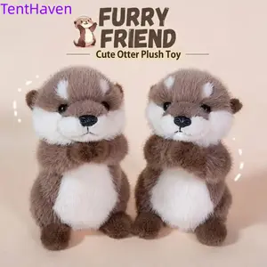 2026 New Cute Sea Otter Plush Toy - Soft and Fluffy Stuffed Toy, Skin-Friendly Fabric, Fine Stitches, Comfortable Touch, Indoor Entertainment Plush Toy, Adorable Room Decor, Girl's Multi-Purpose Gift (Birthday & Small Occasions)