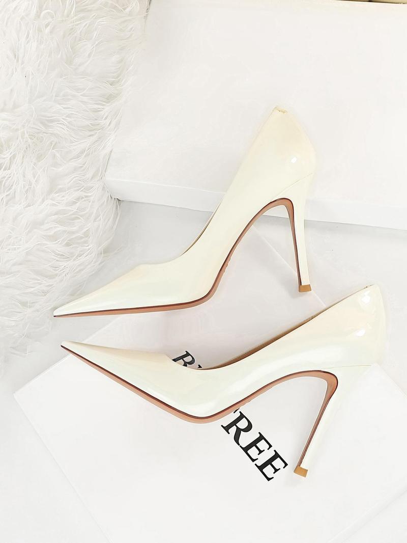 Valentine's Day Women's Fashionable Solid Color Stiletto Heels, Elegant Pointed Toe High Heels for Party, Daily Clothing Decor for Women & Girls