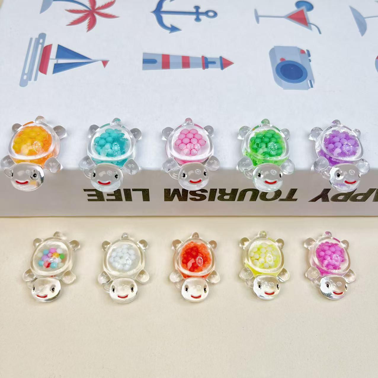 Luminous acrylic bubble turtle accessory for live streaming, blind bag opening, desktop and car decoration, bubble turtle