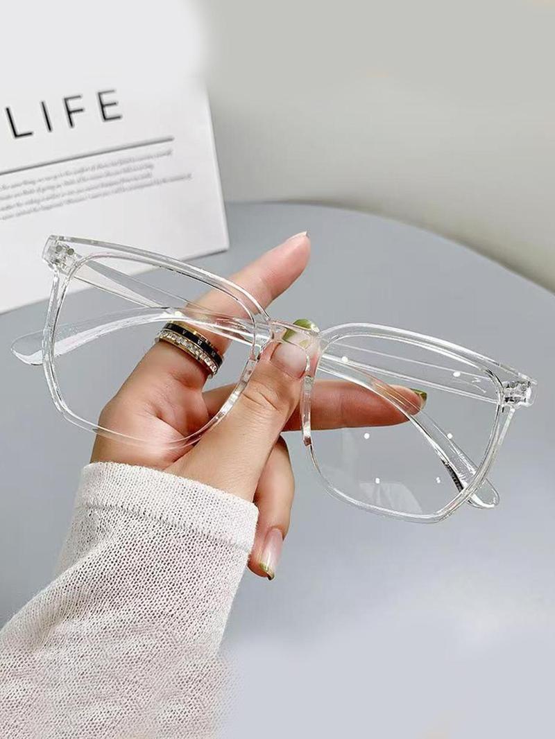 Summer Y2K Street Style Oversized Square Glasses For Men And Women – Lightweight Fashion Frames, Casual Trendy Eyewear For Daily Outfits, Vacation, And Parties, Stylish Gift Idea For Girlfriend And Fashion Lovers Vintage outdoor sunglasses blinged fall