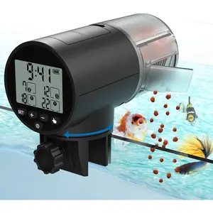 Automatic Fish Feeder for Aquarium, Vacation, 7 14 Day Auto Dispenser with Timer, 200ml Large Capacity, Battery Powered, Ideal for Turtle Fish Tank Aquarium Accessories, Batteries Included