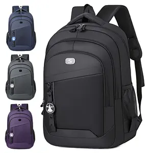 Large-capacity unisex casual American-style backpack; trendy, durable, and water-resistant laptop bag suitable for commuting and travel.