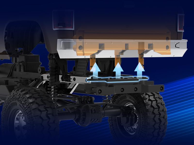 FMS 1/10 RC Crawler FCX10 Chevy K5 Blazer RS RC Car Officially Licensed Car Model RC Pickup Truck Hobby RC Offroad Rock Truck DIG/4WD/FWD 11CH 2.4GHz Remote Control Car for Adults Included (RS does not come with Charger and battery)