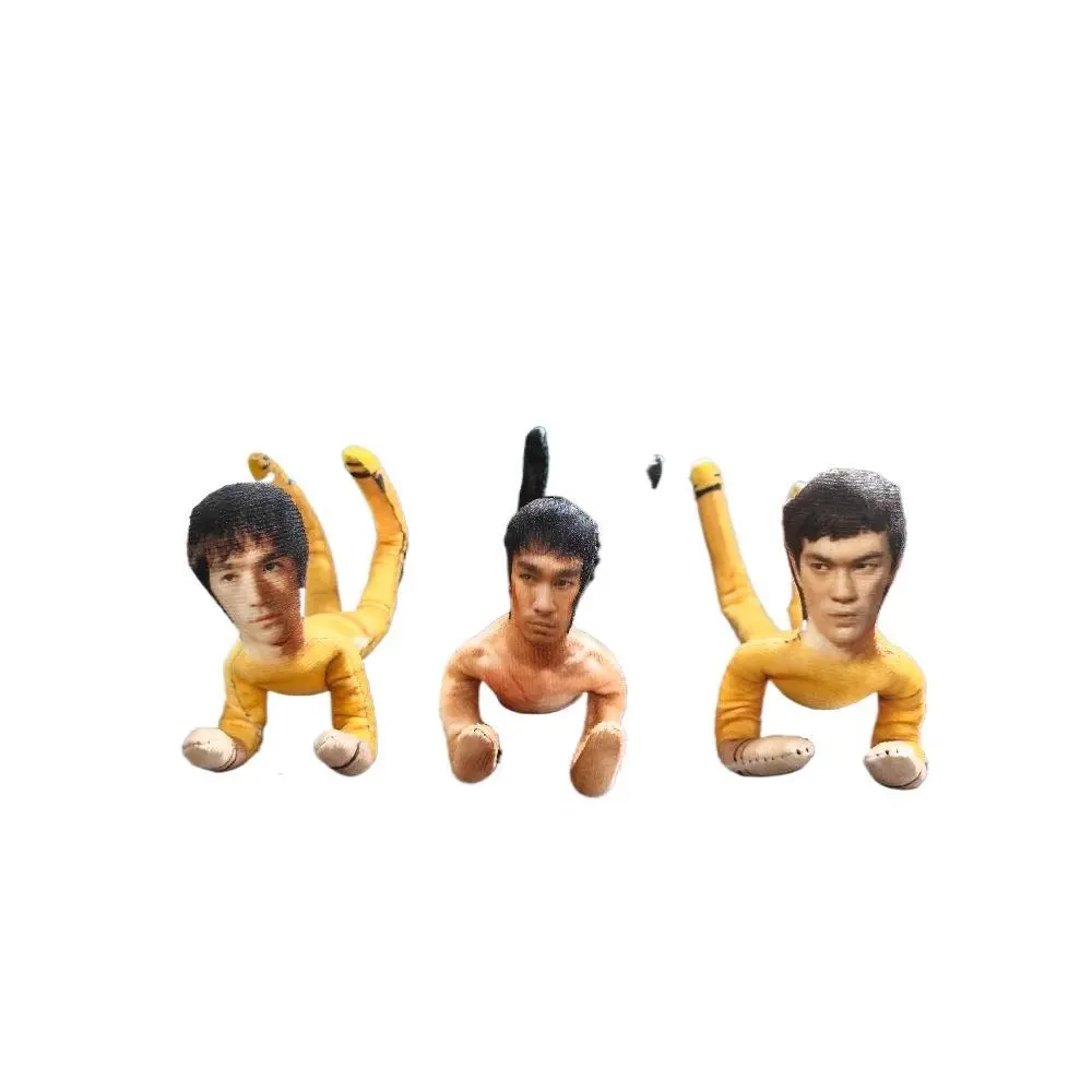 Bruce Lee Unisex Plush Fabric Doll, Wire-Frame Poseable Figure with Movable Joints, Abstract Toy for Collectors, Fan Gift & Home Decor