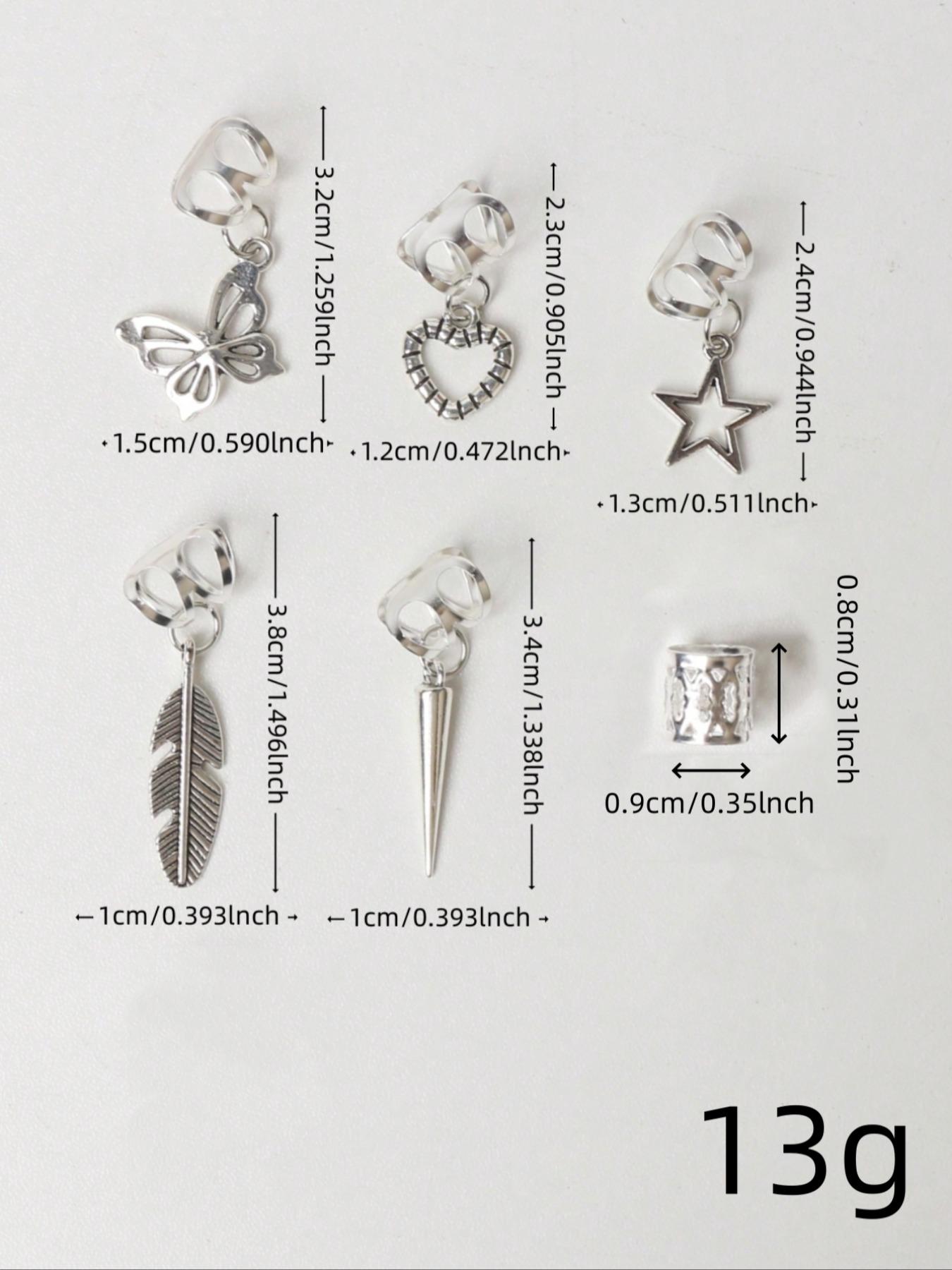 Summer 2024 Mixed Style Butterfly & Heart & Leaf Decor Hair Ring, 26 Counts Fashion Hair Accessories for Women & Girls, Simple Trendy Hairwear for Daily Used Braid Hairstyles