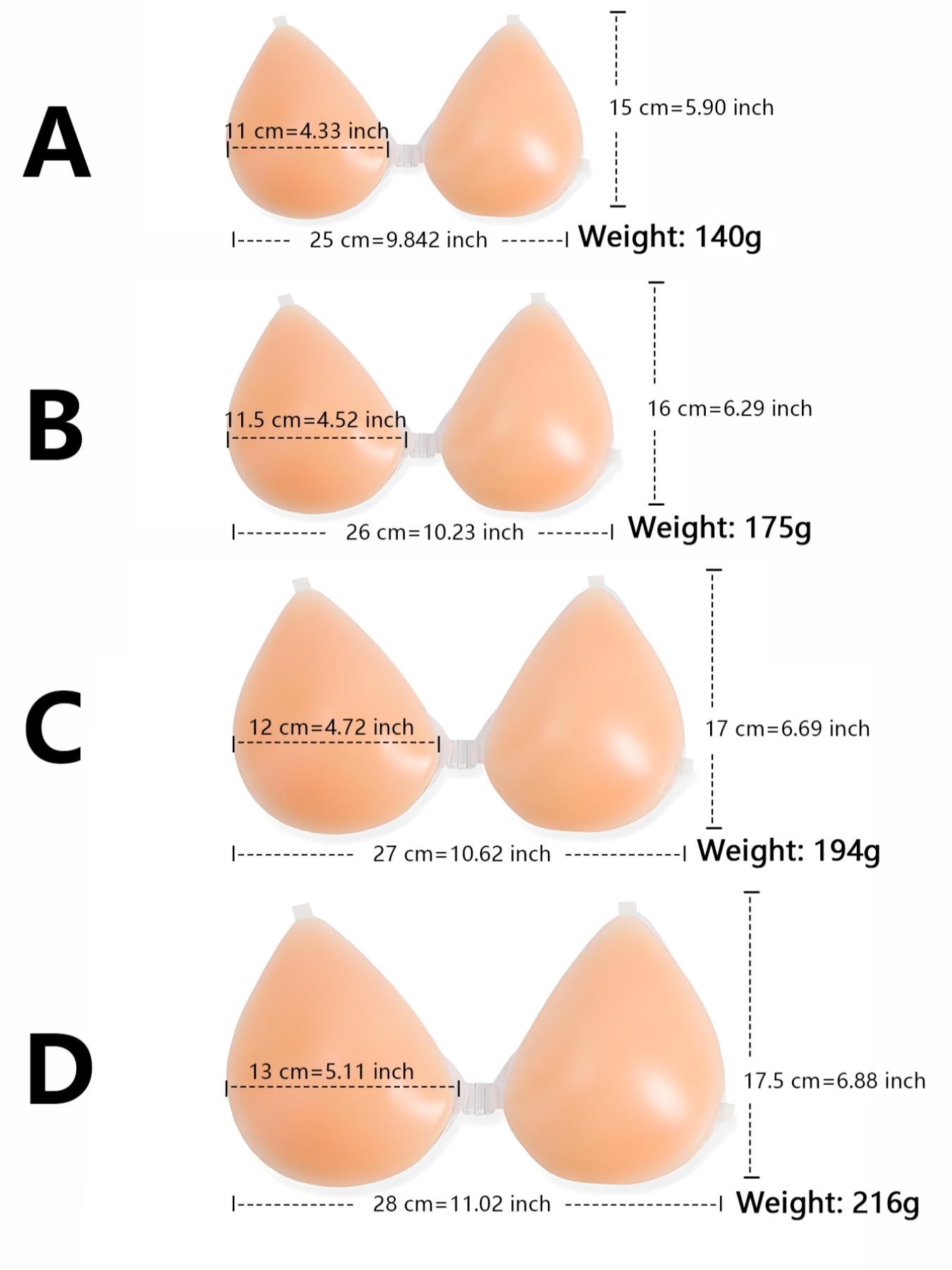 Invisible Silicone Bra with Transparent Strap, Women's Lingerie Accessories for Wedding, Beach & Parties, Invisible Bras