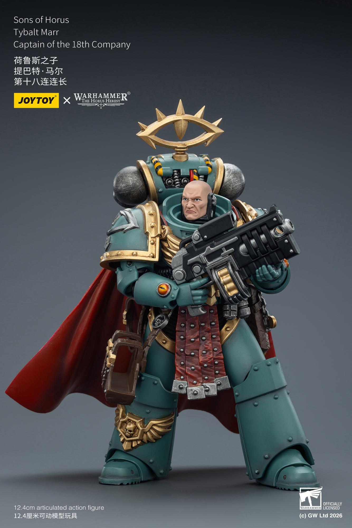 JOYTOY Warhammer "The Horus Heresy" 1/18 Action Figures Sons of Horus Tybalt Marr Captain of the 18th Company