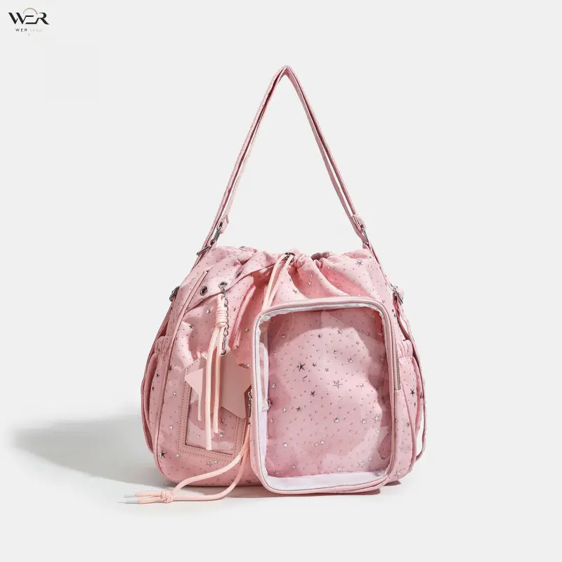 Women Large Capacity Ita Backpack, Preppy Style School Bag, New Trendy Shoulder Bag for Idol Photocard Collection, Versatile Daily Accessory for Girls