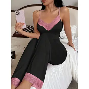 High-Quality Casual Elegant Camisole Pants Pajama Set