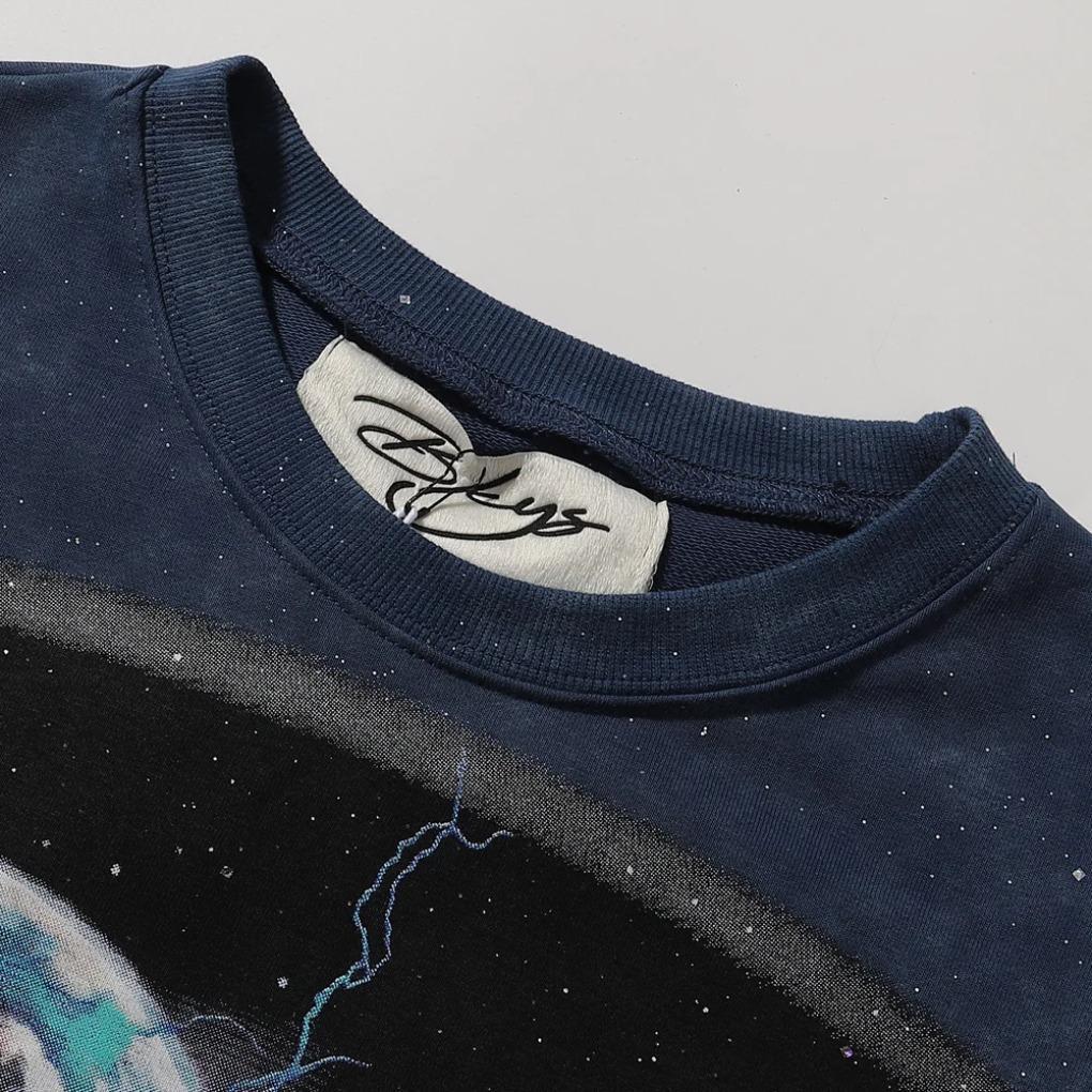 Rhinestone Logo Bling graffiti letter print T Shirt Men Women Grey wash loose casual Tees Fashion Harajuku Shinning Diamond Tops