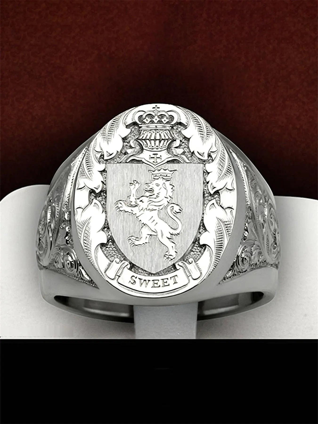 1 PC Fashion Lion Shaped Ring Unisex Valentine's Day Gift Anniversary Party Band Accessory Romantic Jewelry Gift