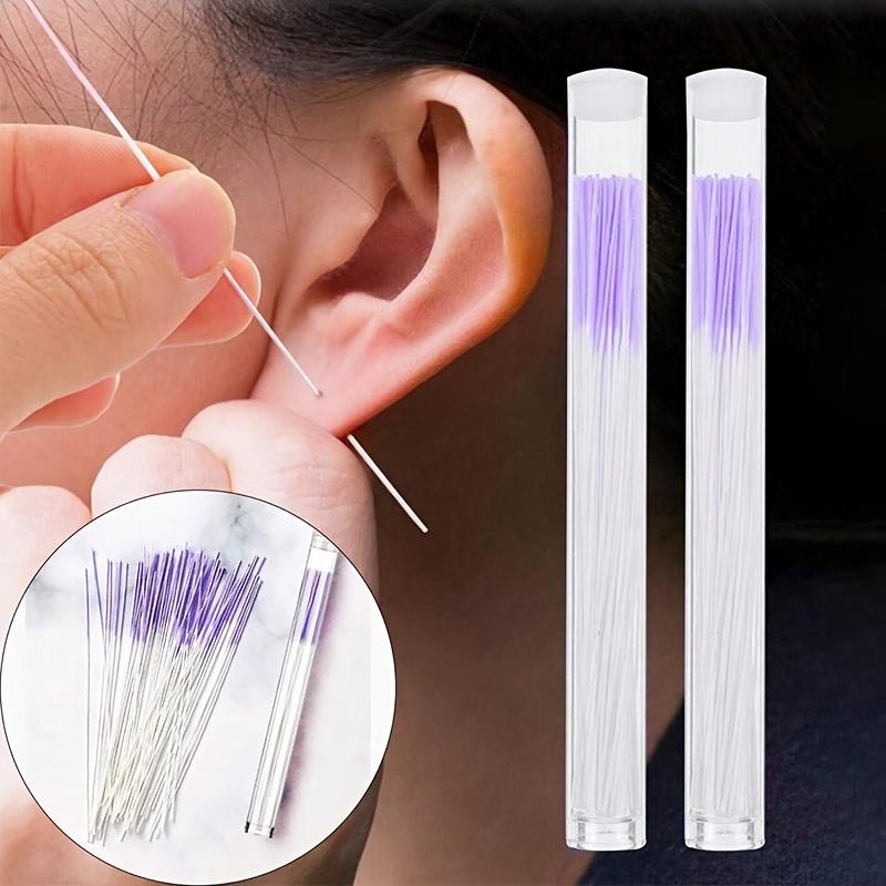 120 Pcs Earwax Cleaning Dental Floss, Non-Invasive Plastic Ear Care Tool Earwax Removal Tool for Men & Women, Prevents Ear Plugs, Hygienic Daily Use