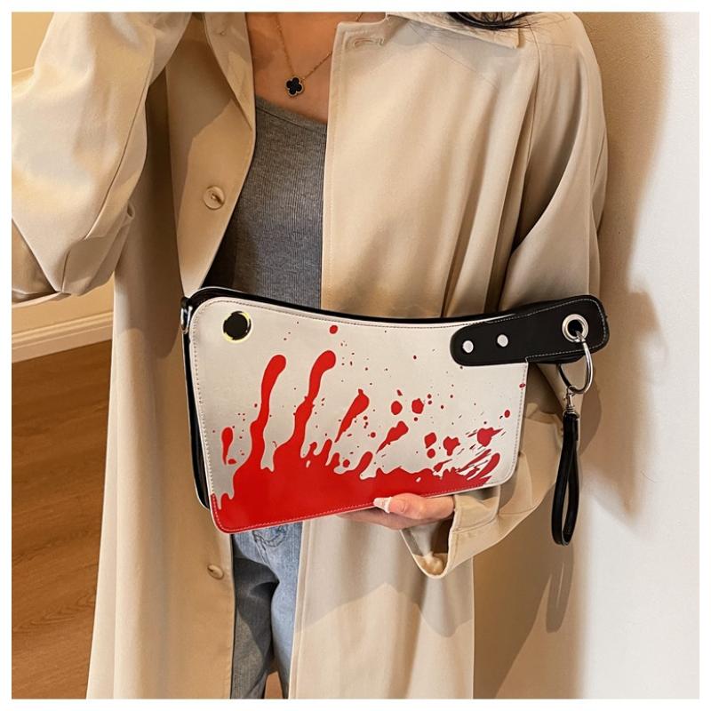 Women's High-end, Creative And Personalized Bags, Halloween Kitchen Knife Clutch, Hand-carrying Cross-body Bag