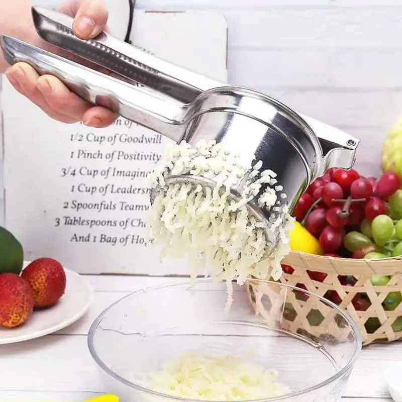 Stainless Steel Fruit & Vegetable Masher, Manual Fruit & Vegetable Squeezer, Kitchen Gadgets for Home Use