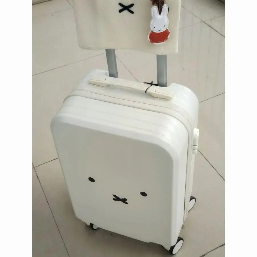 Anime 20 Inches Miffy Suitcase New Travel Pull Rod Chest Board A Plane Lovely Contact Roller Light Kawaii Lovely Super Cute 2026
