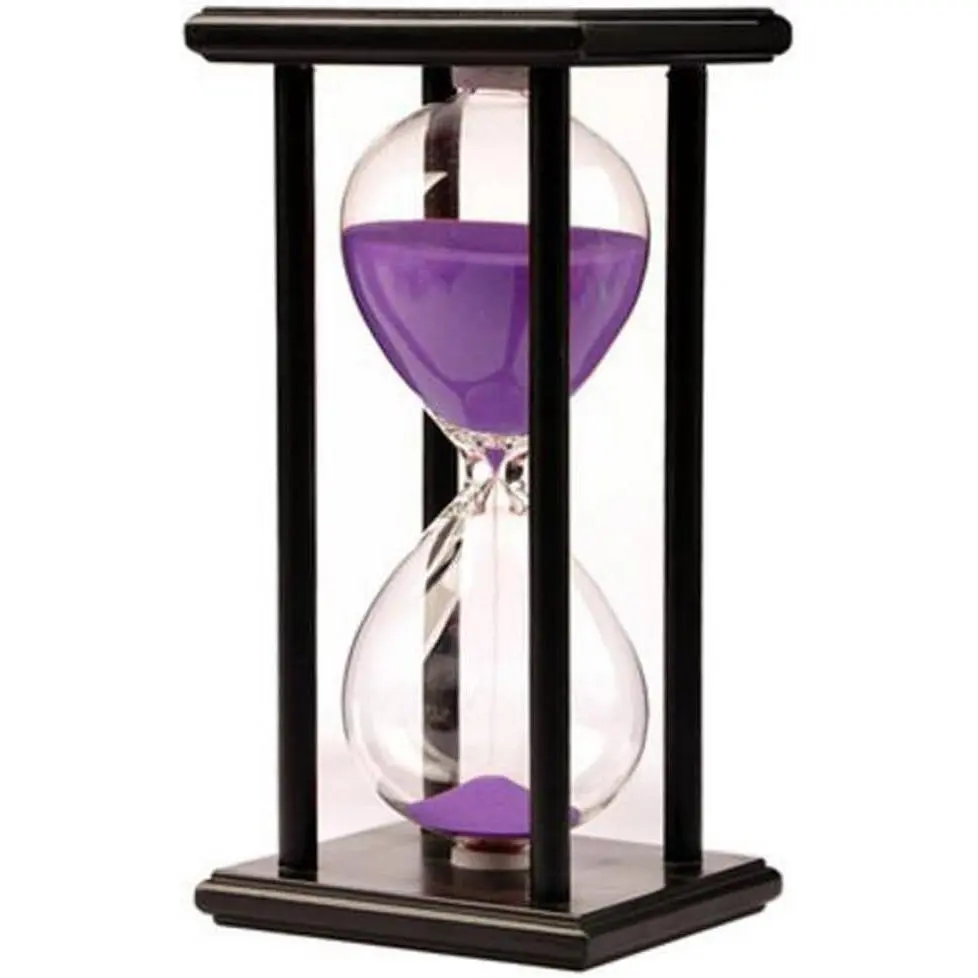30 Minutes Hourglass Sandglass Timer Sand Timer Clock 30 Min Wooden Frame  Decoration Office Ornament Wooden Frame Kitchen Timer