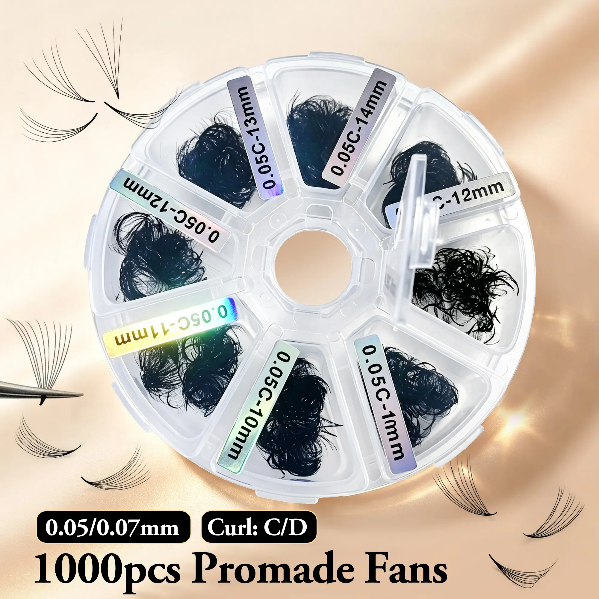 Mixed Length Individual False Eyelashes, 1 Box Natural Look Eyelash Extensions, Self Grafting Curl Eyelashes, Eye Makeup Enhancement False Eyelashes, Cosmetic