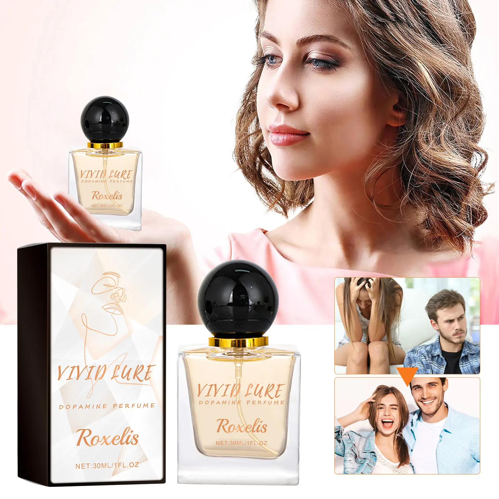 Dopamine Light Eau de Parfum, 30ml Long-lasting Unisex Fragrance to Boost Confidence, Fruity Floral Scent with Lemon & Lavender, Niche Perfume for Dating & Daily Wear, Boost Confid, Universal Fit, Single Bottle