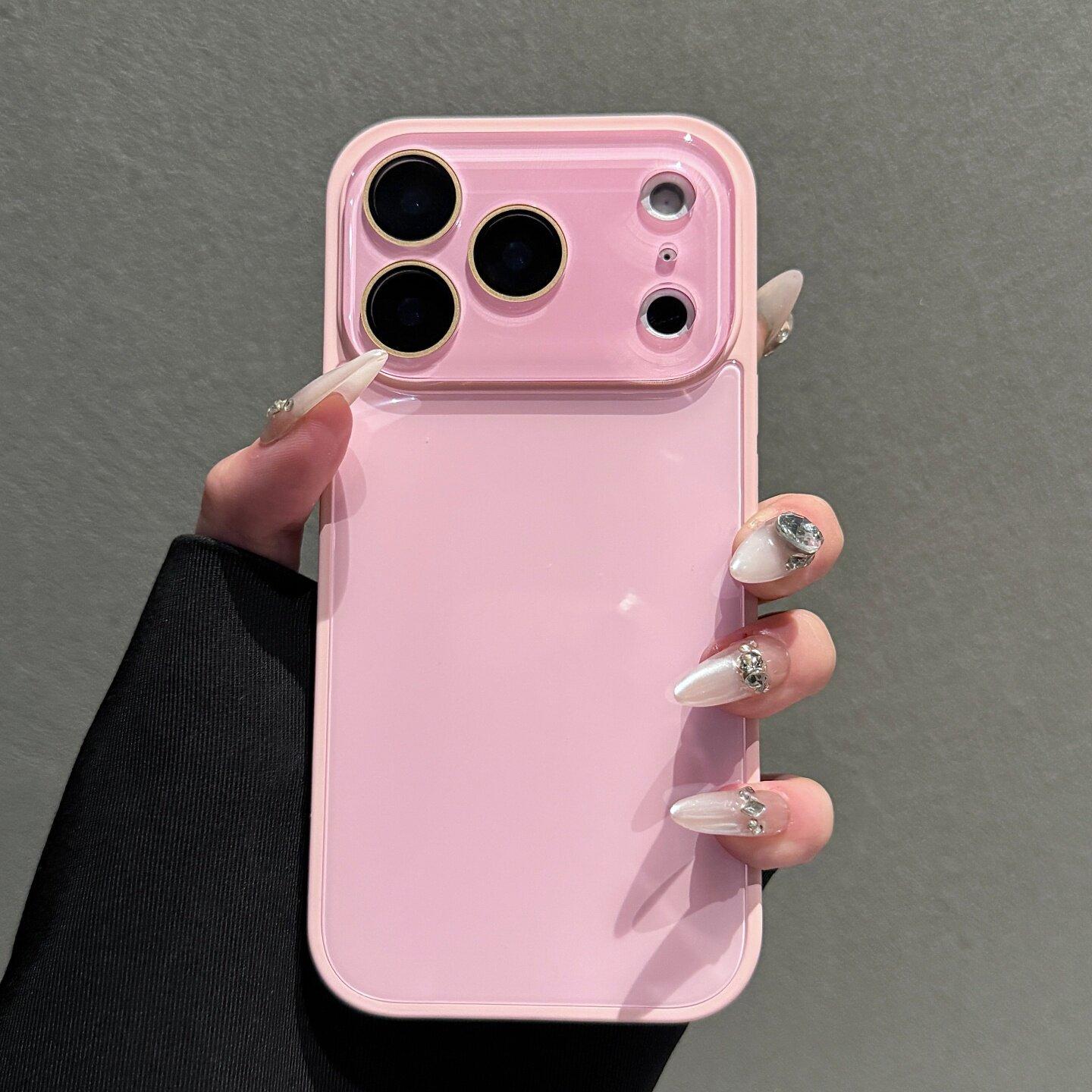 Skin-Feel Crystal Clear Phone Case for iPhone 17/16/15/14/13 Pro Max Plus , Premium Soft Bumper Shockproof Protective Cover in Solid Colors