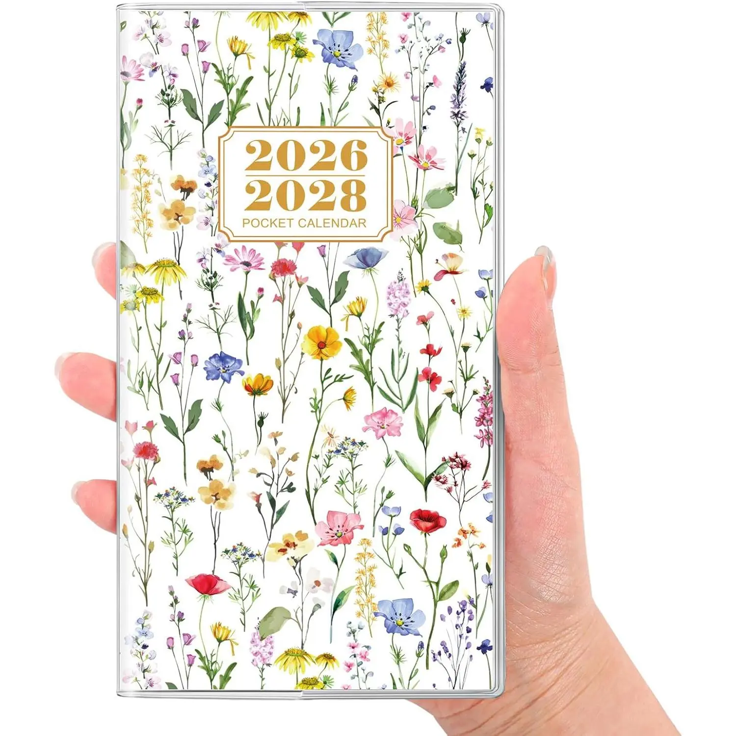 Pocket Calendar 2026-2028, Pocket Monthly Planner Jul 2026 - Dec 2028 for Purse, 6.7" X 3.7" 30-Month Small Planner, Academic Year Calendar, Compact Design with Plastic Sleeve