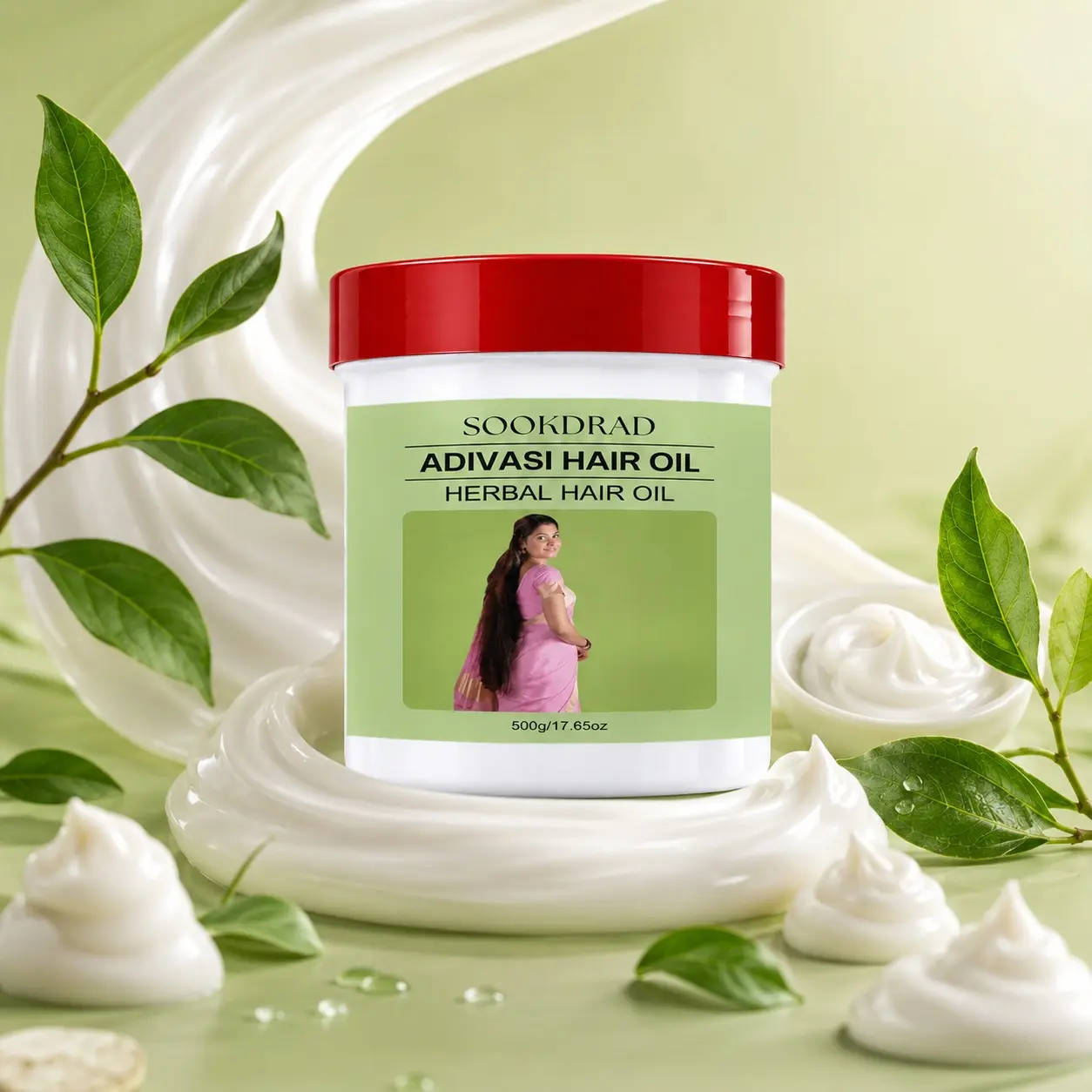 Adivasi Herbal Hair Oil, scalp nourishment, daily hair care, healthy hair maintenance, gentle formula, hair nourishing, 500g