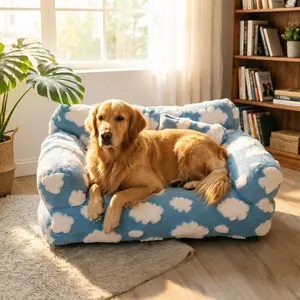 Pet Sofa Bed for Middle & Big Dog, Detachable Washable Polyester Fiber, Multi-Functional Pet Nest, Comfortable Dog Cat House, Ideal for Cats and Dogs