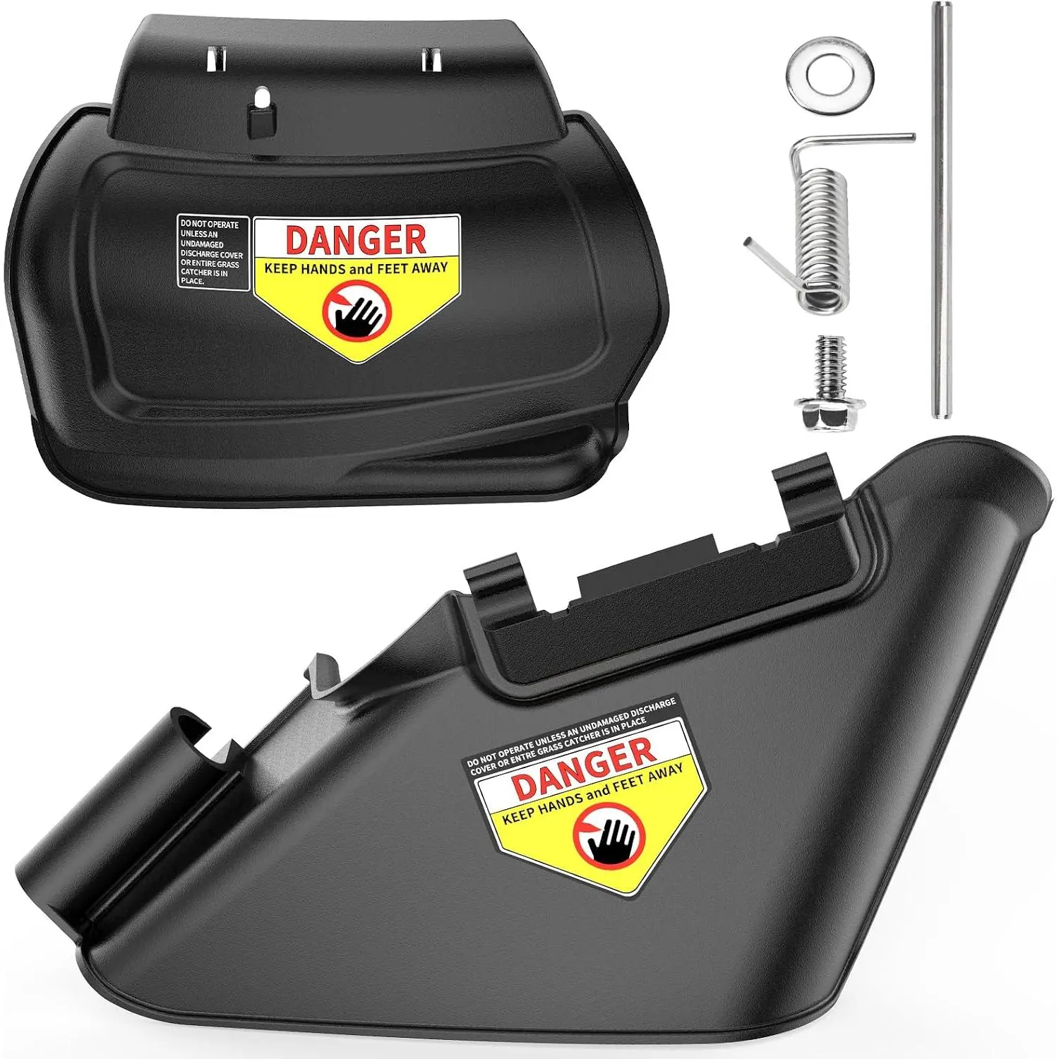 731-07131 & 987-02516A Side Discharge Chute & Mulching Plug Kit with Hinge, Compatible with MTD 21" Hand-Pushed Lawn Mowers (Models TB110, TB130, TB200, TB230), Chute & Plug