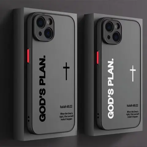 "God's Plan" Isaiah 60:22 Bible Quote Luxury Shockproof Cellphone Casing, Protective Smartphone Protection Accessory for iPhone 11,12,13,14,15,16,17,18 Pro Max & Compatible with Samsung Galaxy S22,S23,S24,S25,S26 Ultra Plus FE 5G Devices