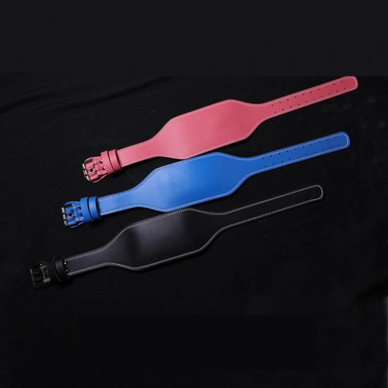 Cross-Border Fitness Waist Support Belt PU Leather Waist Support for Men Deep Squat Deadlift Professional Training Gear Weightlifting Belt