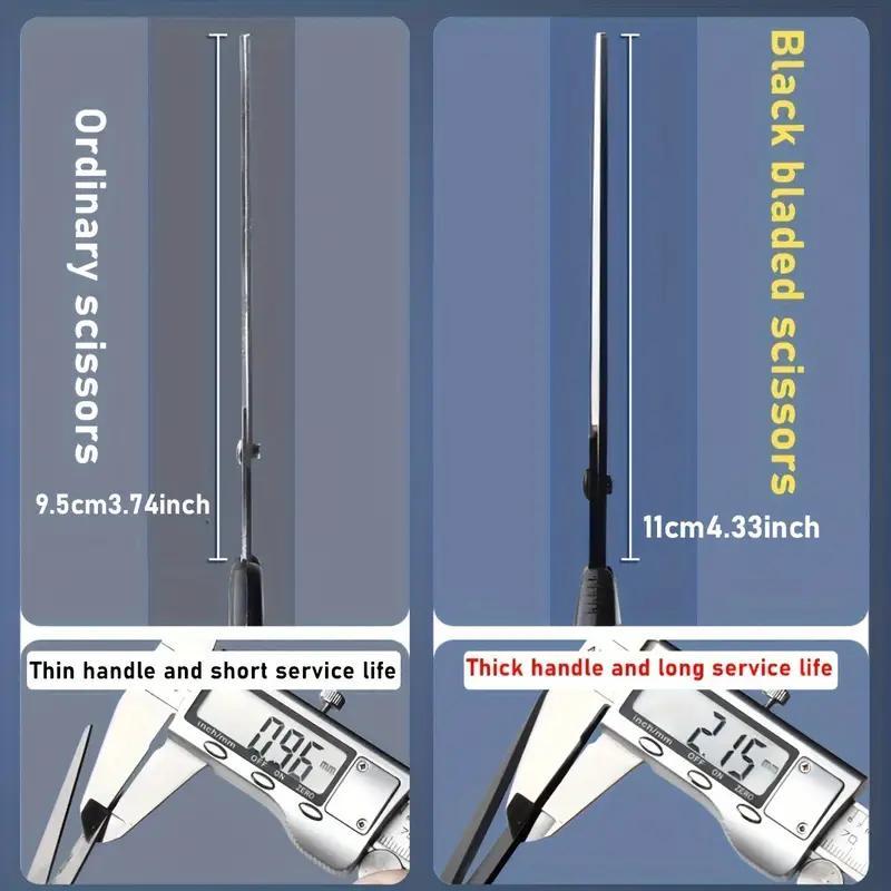 Stainless Steel Scissors, Heavy Duty Scissor, Multipurpose Household Kitchen Scissors, Hand-cut Office Scissors, Non-stick Safety Thread Scissors