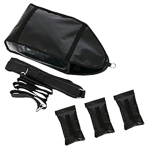 Adjustable Resistance Running Weight Sled Trainer for Sprinter Speed Training Indoor & Outdoor, with 3 Upgrade Weight Sandbags Adjustable Resistance Running Weight Sled Trainer for Sprinter Speed Training Indoor & Outdoor, with 3 Upgrade Weight Sandbags