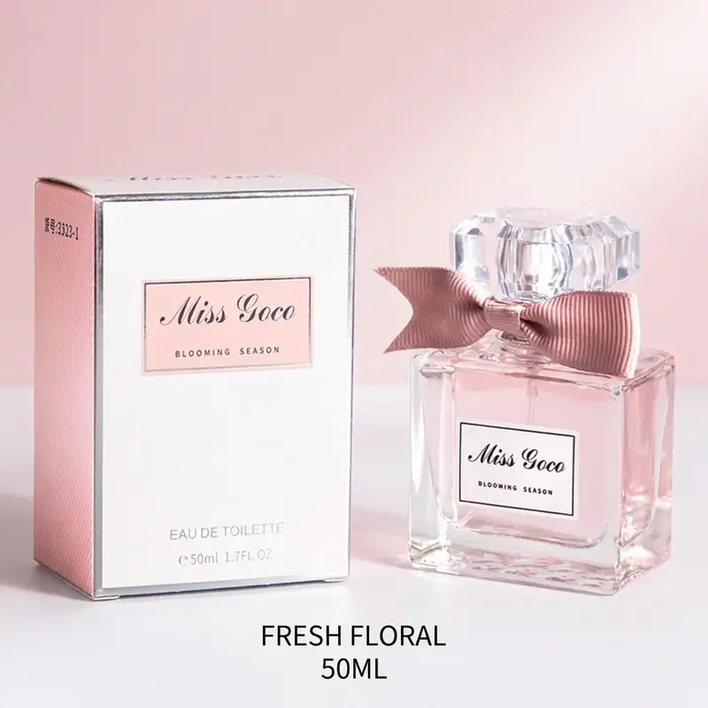 50ML Women's Perfume, Sweet Heart Fragrance, Fresh Floral Scent, Romantic Everyday Scent, Long-Lasting, Elegant Bottle, Portable, Ideal for Commute, Outdoor, Dates