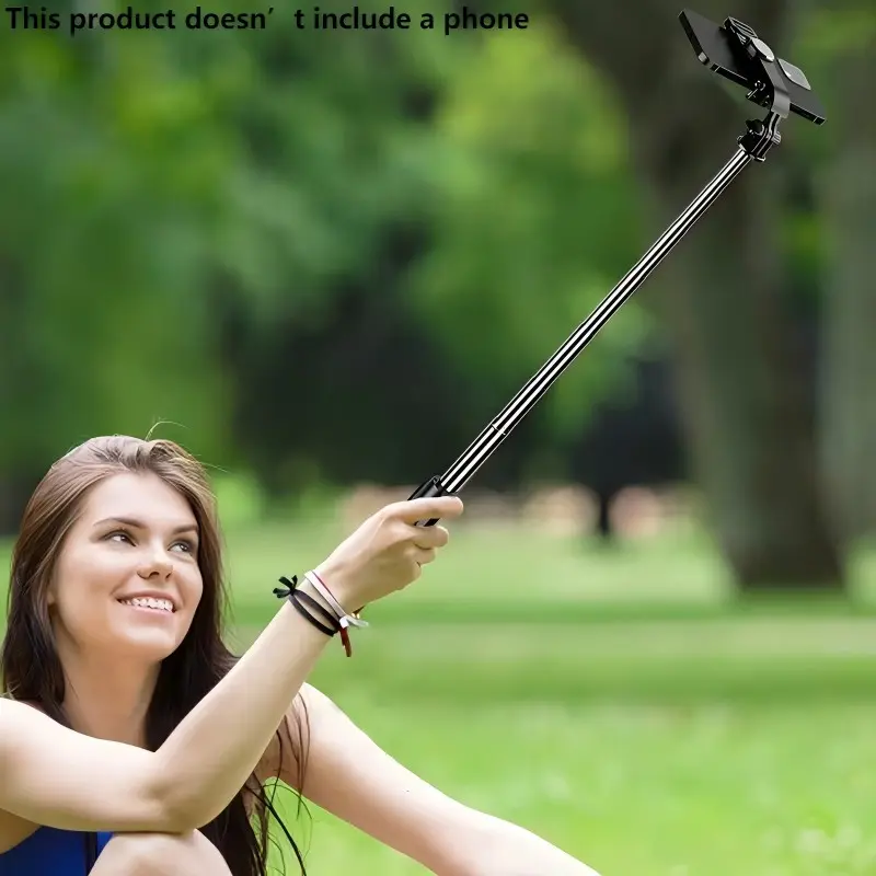 67 Inch Extendable Selfie Stick Tripod, All-in-One Floor Standing Tripod with Bluetooth Remote, 360° Rotation, Compatible with iPhone & Android, Perfect for Selfies, Video Recording, Vlogging & Live Streaming