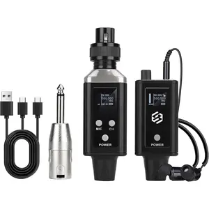 A9 UHF  in Ear  System, Mono IEM Transmitter & Beltpack Receiver, 30M Range Low Latency, Professional Stage  for Studio, Band Rehearsal, Live Performance,