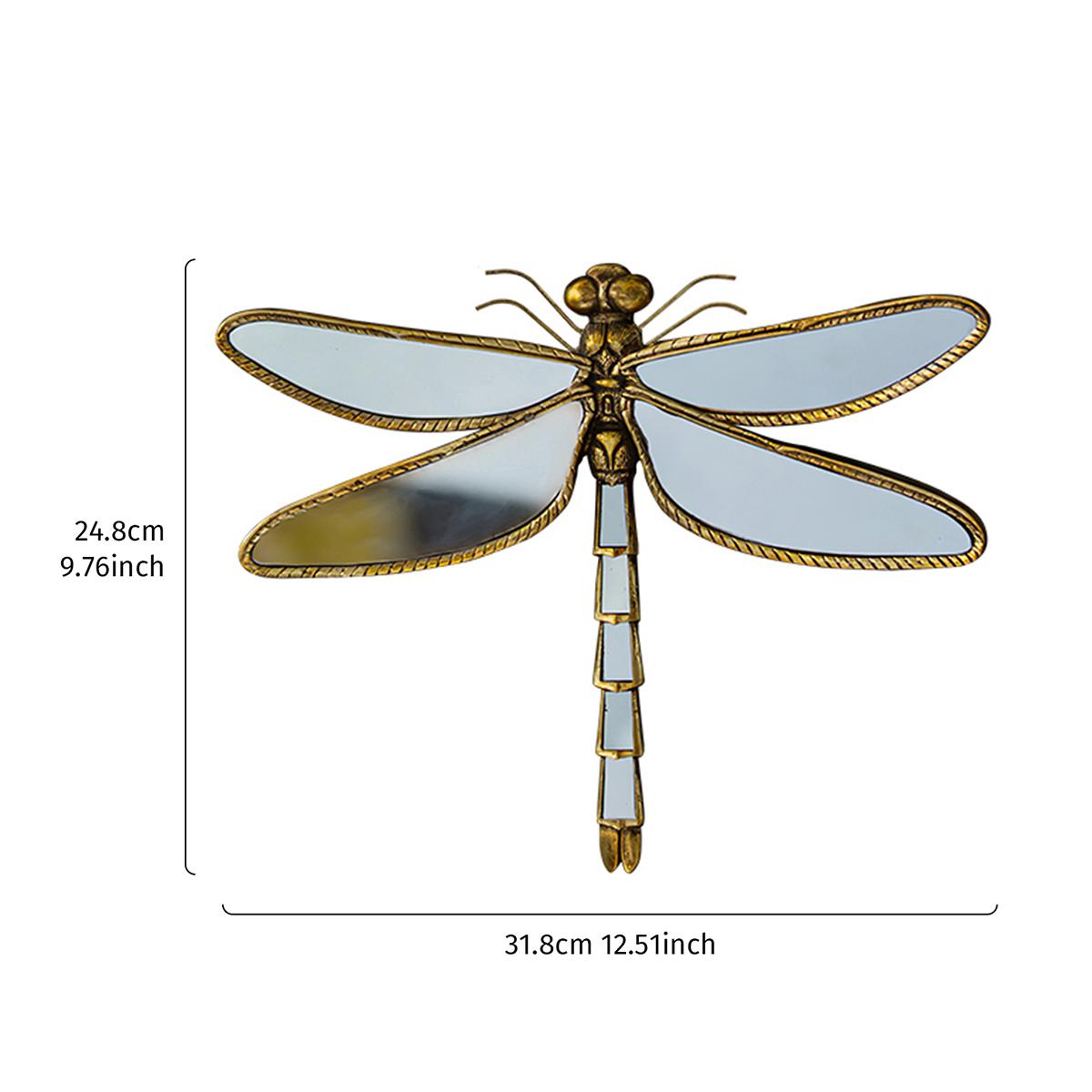 Dragonfly Design Wall-Mounted Decor - Creative Artistic Wall Hanging Decor for Living Room & Bedroom - Perfect for Room & Home Decor