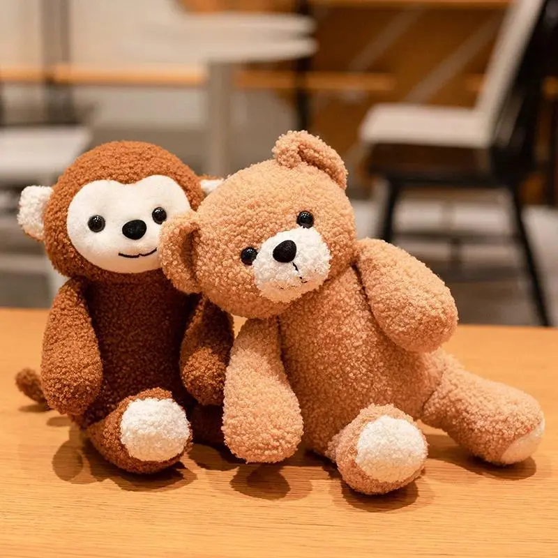 Kawaii Teddy Bear Monkey Lion Rabbit Cartoon Animal Plush Toy Stuffed Soft Baby Kids Appease Doll Room Decor Gift Decoration