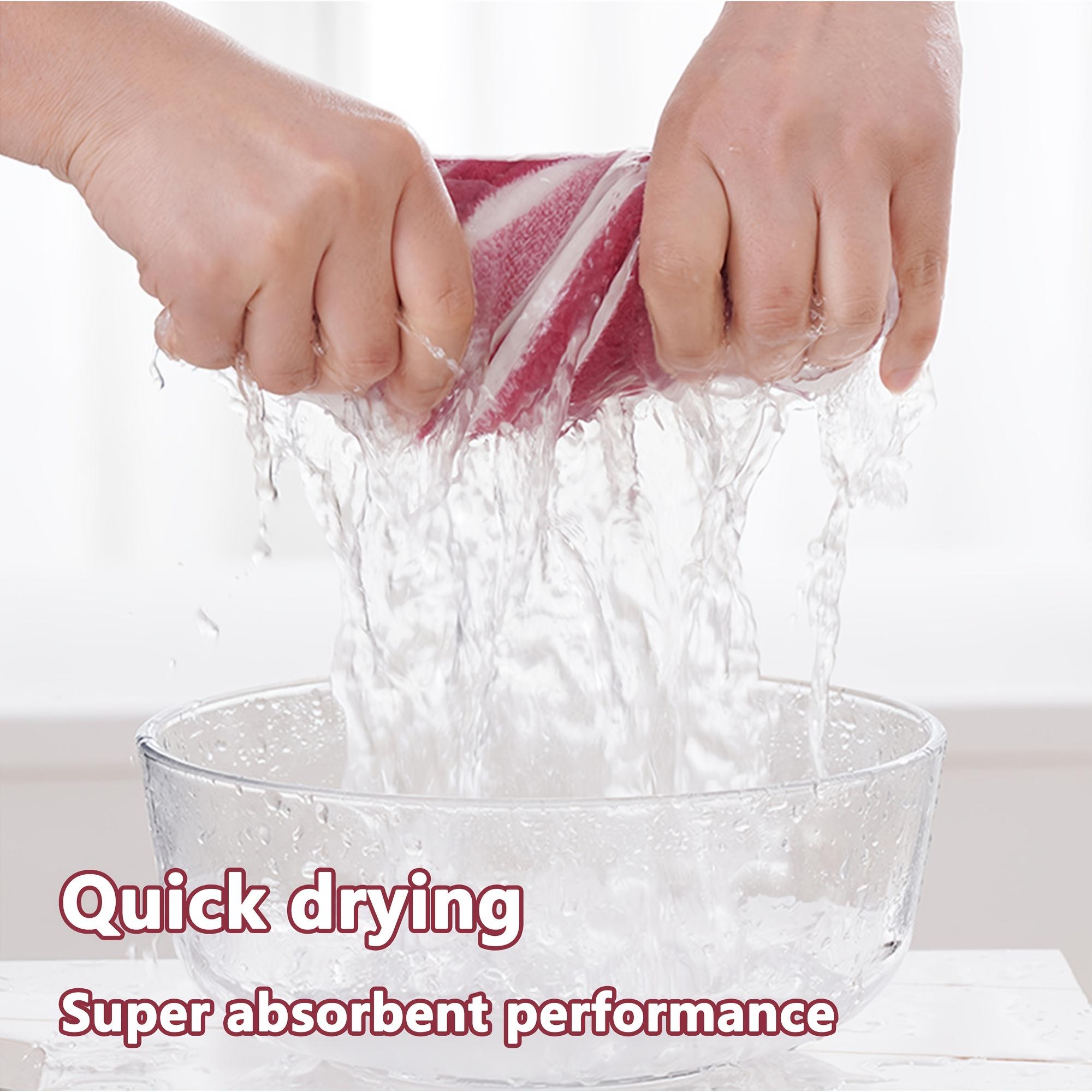 Quick Dry Dog Bath Robe, Striped Towel Bathrobe for Dogs, Super Absorbent Pet Drying Coat with Adjustable Belly Strap, Ultra Soft Fabric