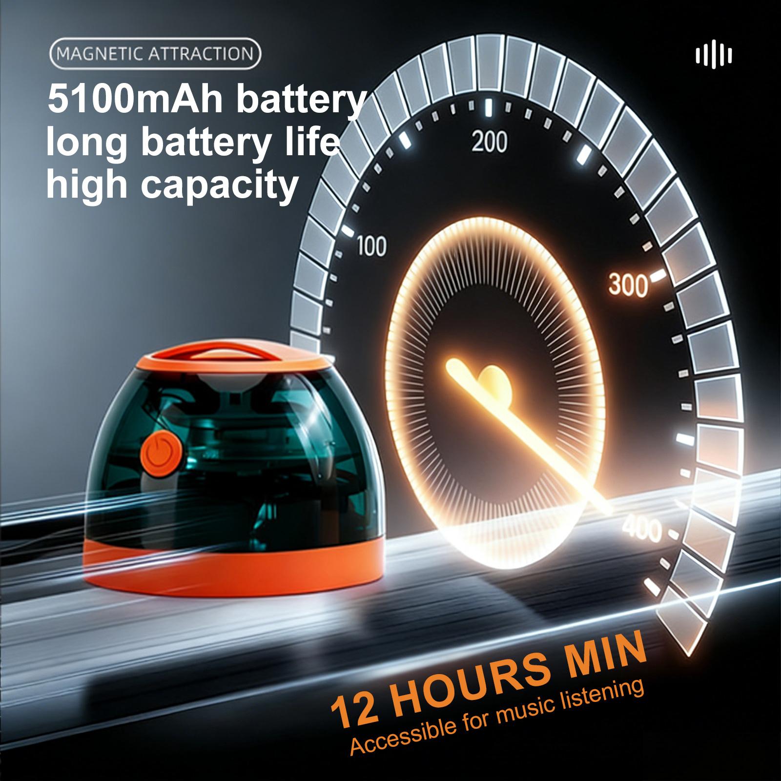 Desktop Wireless BT Speaker with Lanyard Magnetic Phone Holder Mini BT Speakers Subwoofers with RGB Light 5100mAh Battery Power