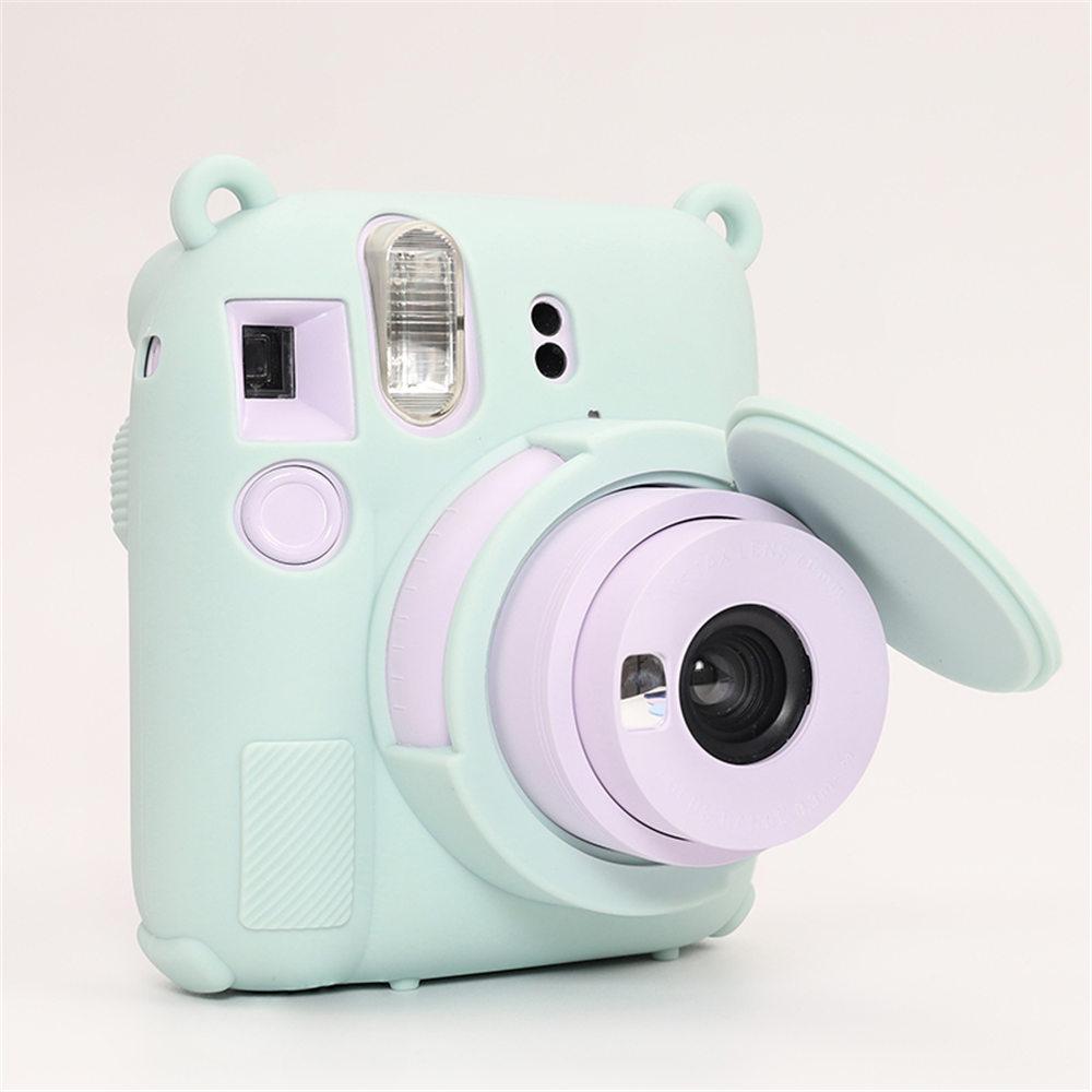 Soft Silicone Camera Bag Case For Fujifilm Film Instax Mini 12 mini 12 Body Cover Skin With Lens Cap