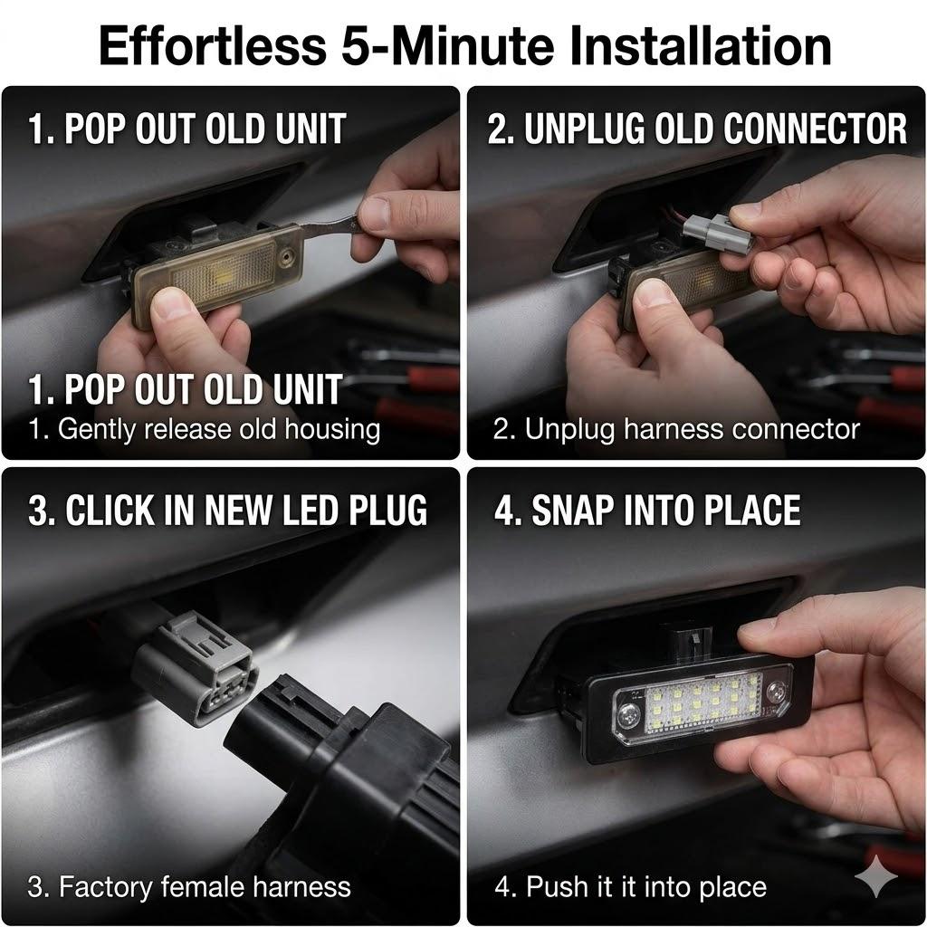 LED License Plate Light Assembly Compatible with Ford Mustang 2010-2014 Fusion 2006-2012 Taurus 2010-2019 Focus Flex Lincoln MKZ MKX MKS MKT Mercury Milan 2Pcs 6000K White Tag Lamp Replacement Plug and Play LED License Plate Light Assembly Compatible with Ford Mustang 2010-2014 Fusion 2006-2012 Taurus 2010-2019 Focus Flex Lincoln MKZ MKX MKS MKT Mercury Milan 2Pcs 6000K White Tag Lamp Replacement Plug and Play