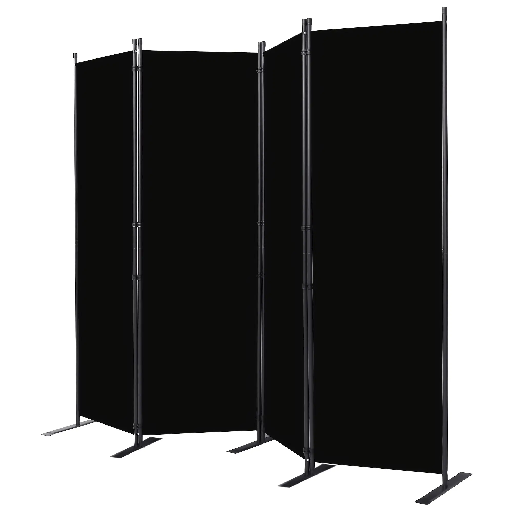 6ft Portable Folding Privacy Room Divider, 88'' W 4 Panel Freestanding Fabric Partition Screen for Room Separation, Suitable for Dorm Studio Office