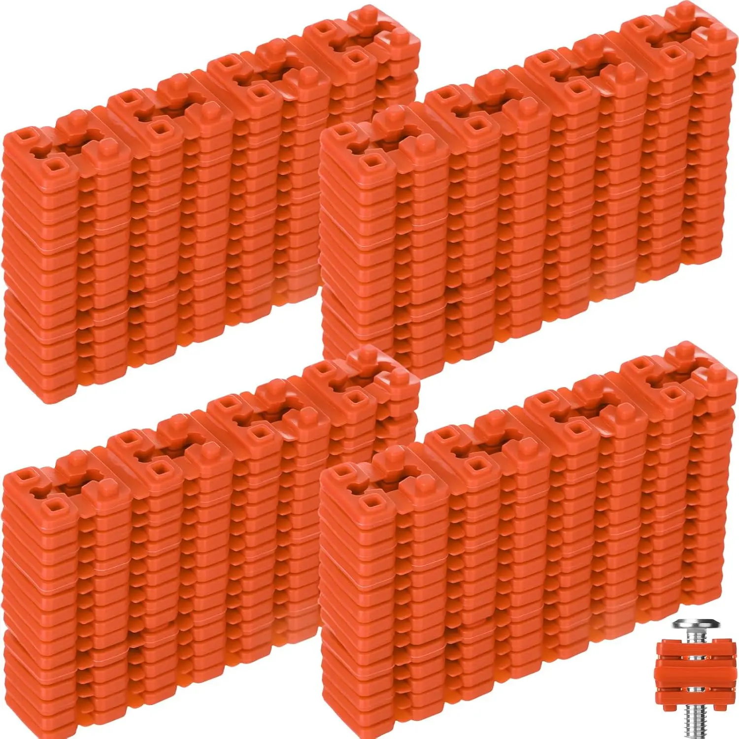 200 count Outlet Spacers Electrical Shims for  and Receptacle Alignment, Wall Plate Spacers for Outlet Box Extender, Electrical Box Adjuster Kit (Orange)