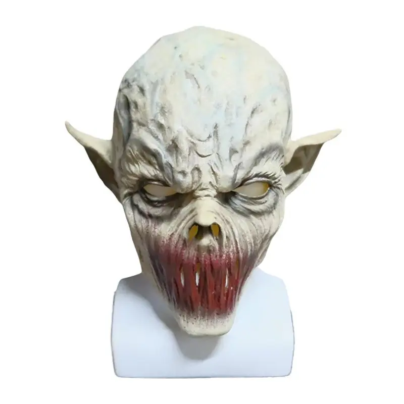 1pc Mouthless Monster Mask, Halloween Zombie Ghost House Full Face Latex Headgear, Perfect for Horror Parties and Bars