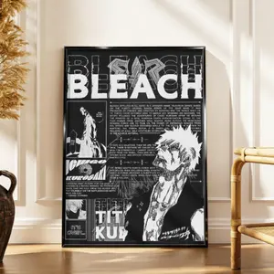 Manga Wall  Ichigo Kurosaki Manga  Poster Must-Have for Bleach Enthusiasts Art