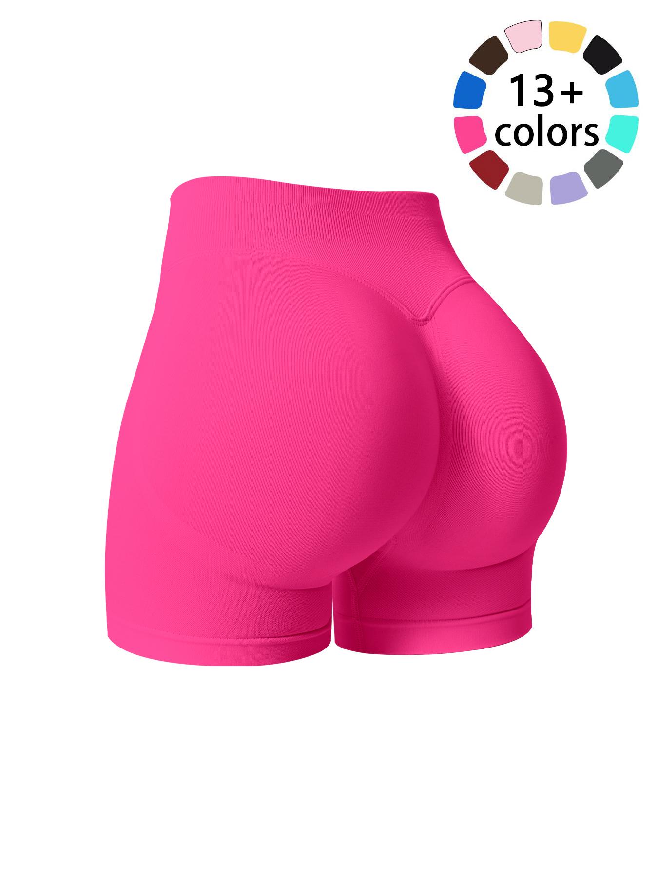 Women's Solid Color High Waist Gym Shorts, Breathable Comfortable Skinny Skinny Biker Shorts for Yoga Workout Running, Ladies Sportswear for Summer, Activewear, Tight Sports, Athletic Wear Shorts